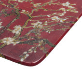 Almond Blossoms Roter Vincent van Gogh Malerei Schneidebrett (Ecke)