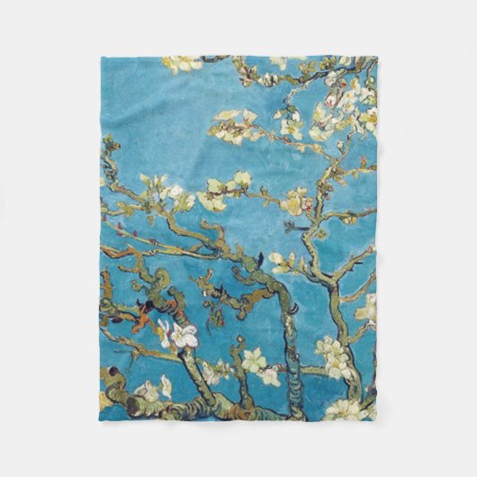 Almond Blossoms Vincent van Gogh Fleecedecke (Vorderseite)