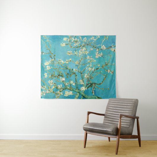 Almond Blossoms | Vincent van Gogh Wandteppich (Beispiel (Horizontal))
