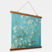 Almond Blossoms | Vincent van Gogh Wandteppich Mit Holzrahmen (Gewinkelt)