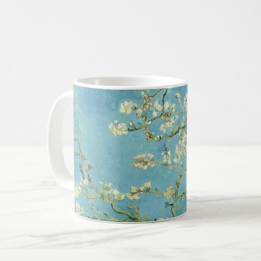 Almond Blossoms von van Gogh Kaffeetasse (Vorderseite Links)