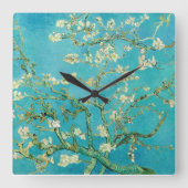 Almond Blossoms von van Gogh Quadratische Wanduhr (Vorderseite)