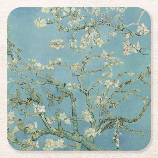 Almond Blossoms von Vincent Van Gogh Fine Art Rechteckiger Pappuntersetzer (Vorderseite)