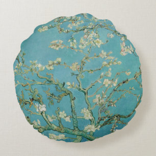 Almond Blossoms von Vincent Van Gogh Fine Art Rundes Kissen