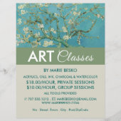 Almond Blüten von Vincent Van Gogh, Art Classes Flyer (Vorne)