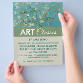 Almond Blüten von Vincent Van Gogh, Art Classes Flyer (Hand)