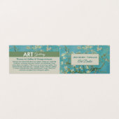 Almond Blüten von Vincent Van Gogh, Kunsthändler Visitenkarten (Außenseite Aufgefaltet)