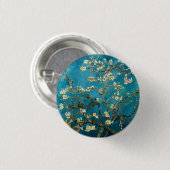 Almond Branches in Bloom Round Pinback Button (Vorne & Hinten)