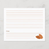 Almond Brautparty Rezept Card (Rückseite)