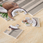 Almond Brown Stripe Jigsaw Puzzle Daisy (Seite)