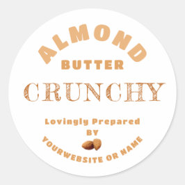 Almond Butter Klassischer Rundaufkleber Runder Aufkleber