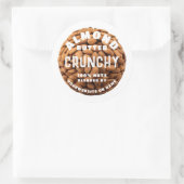 Almond Butter Runder Aufkleber (Tasche)