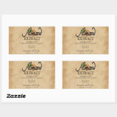 Almond Extract Rechteckiger Aufkleber (Blatt)