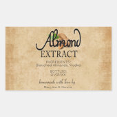 Almond Extract Rechteckiger Aufkleber (Vorderseite)