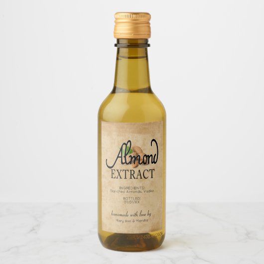 Almond Extract Weinetikett (Vorderseite)