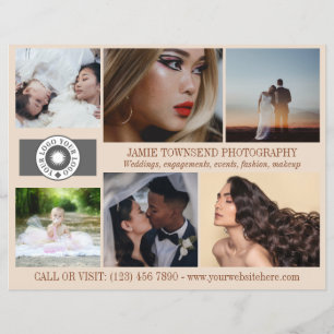 Almond Foto Collage QR Logo Fotogeschäft Flyer