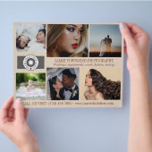 Almond Foto Collage QR Logo Fotogeschäft Flyer (Hand)