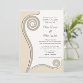 Almond Koru - Neubeginn - Einladung (Stehend Vorderseite)