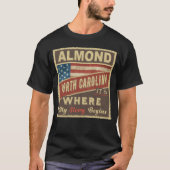 ALMOND, NC Hier beginnt meine Geschichte T-Shirt (Vorderseite)