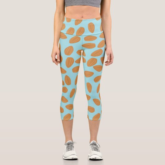 Almond Pattern Capri Leggings (Vorderseite)