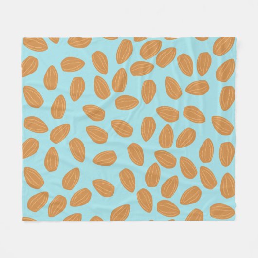 Almond Pattern Fleecedecke (Vorderseite (Horizontal))
