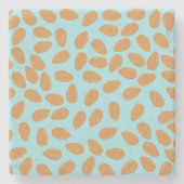 Almond Pattern Steinuntersetzer (Vorderseite)