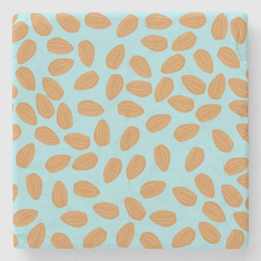Almond Pattern Steinuntersetzer (Vorderseite)