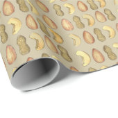 Almond Peanut Cashew Mixed Nuts Snack Food Geschenkpapier (Rolleneckpunkt)