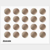 Almond Script Double Monogram Wax Siegel Stickers (Blatt)