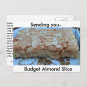 Almond Slice Rezept Postkarte (Vorne/Hinten)