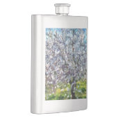 Almond Tree Blossom Kunstmalerei Flachmann (Rechts)