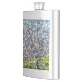 Almond Tree Blossom Kunstmalerei Flachmann (Links)