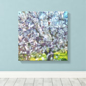Almond Tree Blossom Kunstmalerei Leinwanddruck (Insitu (Holzboden))
