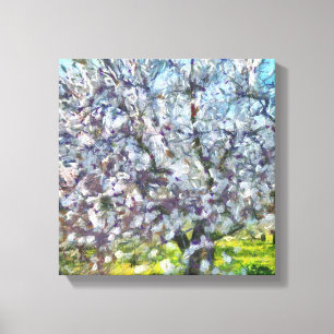 Almond Tree Blossom Kunstmalerei Leinwanddruck