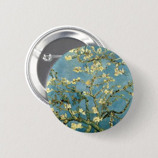 Almond Tree blühend von Van Gogh Button (Vorne & Hinten)
