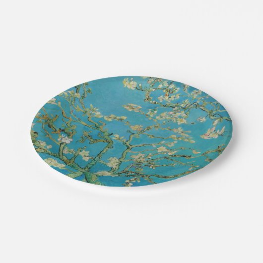 Almond Tree blühend von Van Gogh Pappteller (Schrägansicht)
