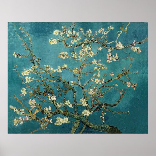 Almond Tree blühend von Van Gogh Poster (Vorne)