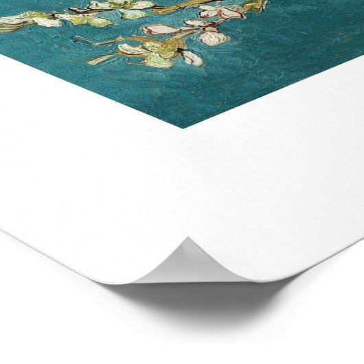 Almond Tree blühend von Van Gogh Poster (Ecke)