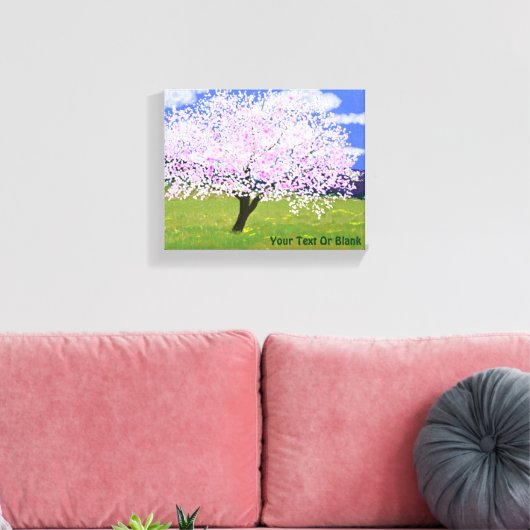 Almond Tree in Bloom Leinwanddruck (Insitu (Wohnzimmer))