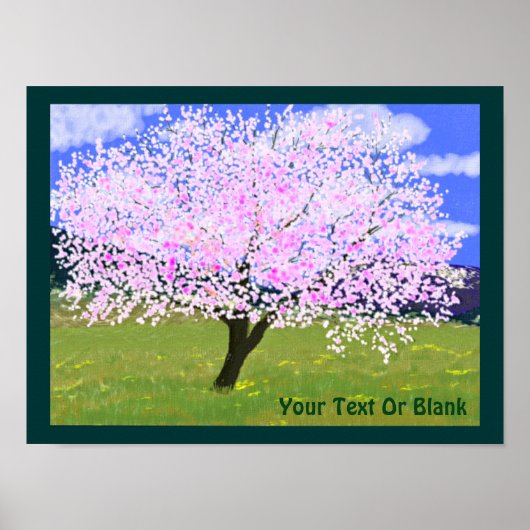 Almond Tree in Bloom Poster (Vorne)