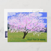Almond Tree in Bloom Postkarte (Vorne/Hinten)
