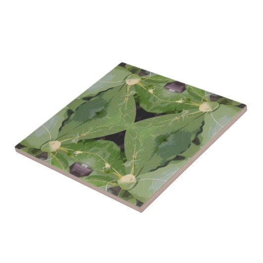 Almond Tree Pattern Fliese (Seite)