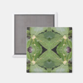 Almond Tree Pattern Magnet (Vorderseite/Rückseite)