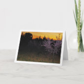 Almond Trees at Night Portrait Karte (Vorderseite)