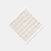 Almond & White Stripes Serviette (Ecke)