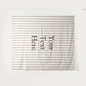 Almond & White Stripes  Wandteppich (Vorderseite (Horizontal))