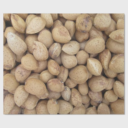 Almonds Herbstmuster Geschenkpapier (Flach)