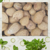 Almonds Herbstmuster Geschirrtuch (Gefaltet)