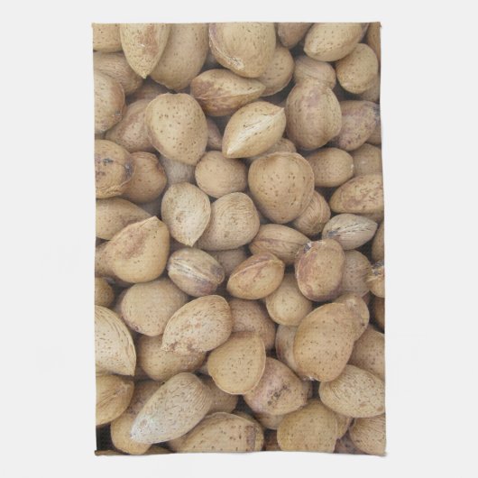 Almonds Herbstmuster Geschirrtuch (Vertikal)