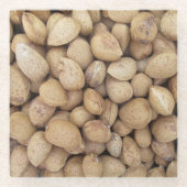 Almonds Herbstmuster Glasuntersetzer (Vorderseite)